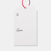 Blauwe Amsterdamse Huizen Cadeaulabel (Achterkant)