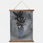 Blauwe ananas Asphalt Texture Industrial Hangend Wandkleed (Voorkant)