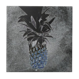 Blauwe ananas Asphalt Texture Industrial Tegeltje