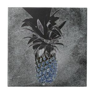 Blauwe ananas Asphalt Texture Industrial Tegeltje