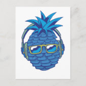 Blauwe ananas briefkaart (Voorkant)