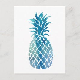 blauwe ananas briefkaart