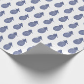 Blauwe Ananas Cadeaupapier (Hoek)
