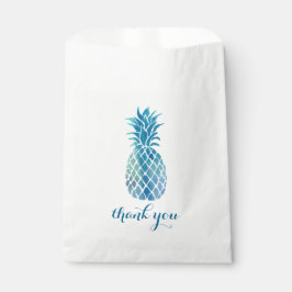 Blauwe ananas Dank u Bedankzakje