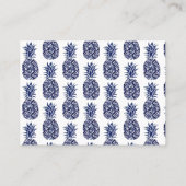 Blauwe ananas Dank u Visitekaartje (Achterkant)