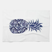 Blauwe ananas keukenhanddoek (Horizontaal)
