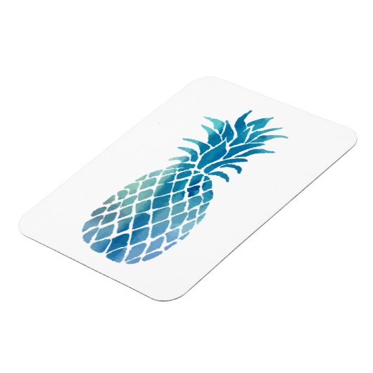 blauwe ananas magneet (Linkerzijde)
