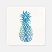 blauwe ananas servetten (Voorkant)