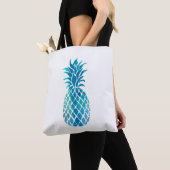 blauwe ananas tote bag (Dichtbij)