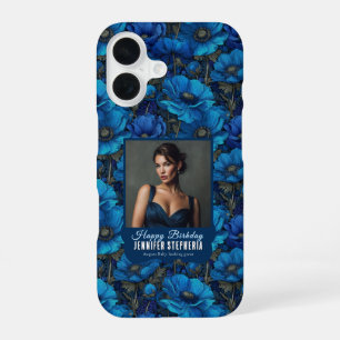 Blauwe Anemonen Tuin Verrassingsverjaardag Trendy iPhone 16 Hoesje