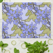 Blauwe Anemones Theedoek (Gevouwen)