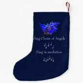 Blauwe Angel kerststaart voor verkoop Voeg naam to Kleine Kerstsok (Achterkant)