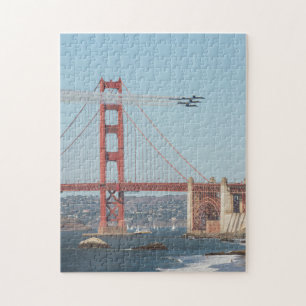 Blauwe Angels aan de Golden Gate Bridge Legpuzzel