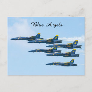 Blauwe Angels in formatie Briefkaart