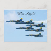 Blauwe Angels in formatie Briefkaart (Voorkant)