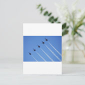 Blauwe Angels in vlucht Briefkaart (Staand voorkant)