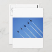 Blauwe Angels in vlucht Briefkaart (Voorkant / Achterkant)