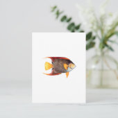 Blauwe Angelvis (zout water) Briefkaart (Staand voorkant)