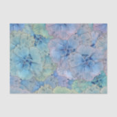 Blauwe anjers in stijl tissuepapier (Voorkant)