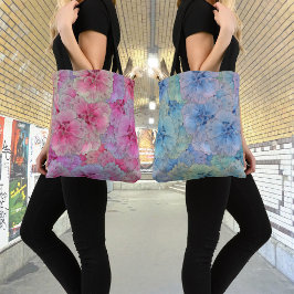 Blauwe anjers in  stijl tote bag