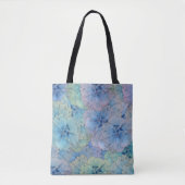Blauwe anjers in  stijl tote bag (Voorkant)