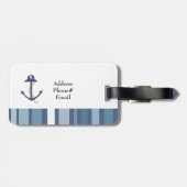 Blauwe Anker Bagagelabel (Achterkant horizontaal)