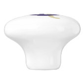Blauwe Anker Keramische Knop (Zijkant)