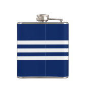 Blauwe anker met monogram heupfles (Achterkant)