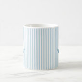 Blauwe anker Nautical Stripe Coffee Mok (Center)