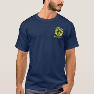 Blauwe Anker nautische kapitein boot marine zomer T-shirt