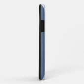 Blauwe anker op gestreepte achtergrond Case-Mate iPhone case (Achterkant/rechts)