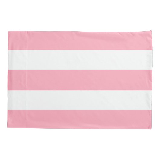 Blauwe anker op roze strepen kussensloop (Achterkant)