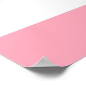 Blauwe anker op roze strepen poster (Hoek)