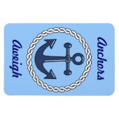 Blauwe Ankers wegen Stateroom Deur Marker Magneet (Horizontaal)