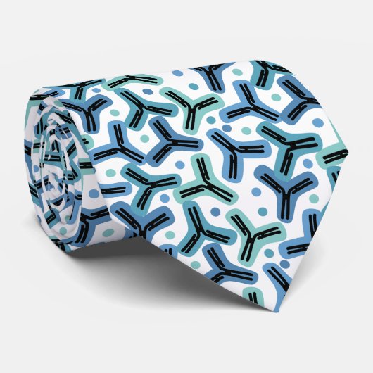 Blauwe antilichamen 1 stropdas (Opgerold)