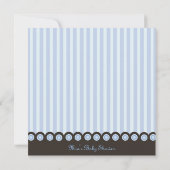 Blauwe Apen Ontwerp Baby Shower Uitnodiging (Achterkant)