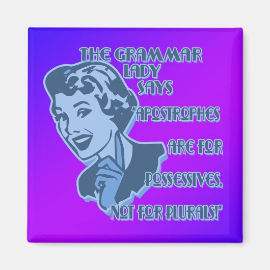 Blauwe Apostrofen Magneten (Voorkant)