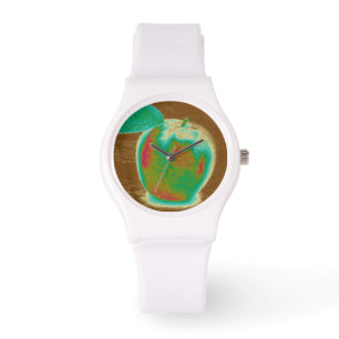 Blauwe appel 2 horloge