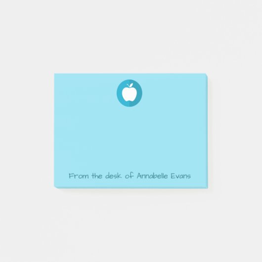 Blauwe appel post-it® notes (Voorkant)