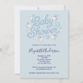 Blauwe Appels Baby Jongen Baby Shower Kaart (Voorkant)