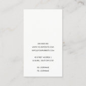 BLAUWE AQUA BLAUWGROEN FLUID-ACRYLIERESINE VISITEKAARTJE (Achterkant)