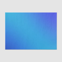 Blauwe Aqua Bright Ombre Gradient Tissuepapier