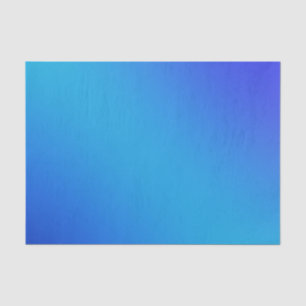 Blauwe Aqua Bright Ombre Gradient Tissuepapier