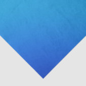 Blauwe Aqua Bright Ombre Gradient Tissuepapier (Detail)