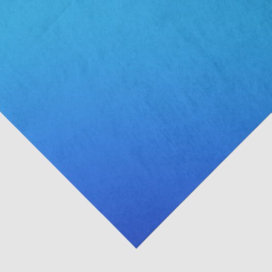Blauwe Aqua Bright Ombre Gradient Tissuepapier (Detail)