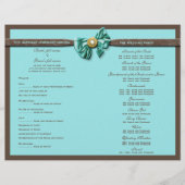 Blauwe aqua bruine gem-buisbloem (Voorkant)