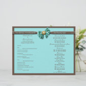 Blauwe aqua bruine gem-buisbloem (Staand voorkant)