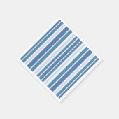 Blauwe Aqua Gestreept Servet (Hoek)