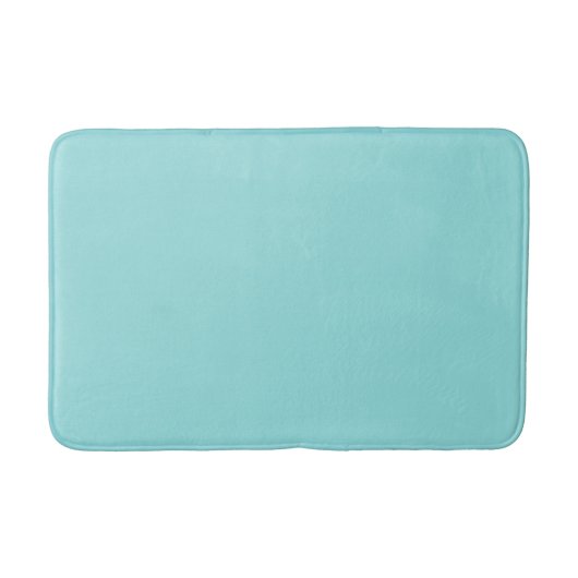 Blauwe Aqua gewone kleur Badmat (Voorkant)