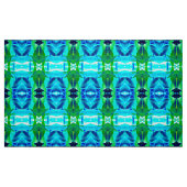 Blauwe Aqua Leaves Stof (Fat Quarter)